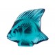 Lalique Escultura Seal Fish Turquoise