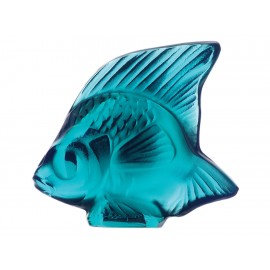 Lalique Escultura Seal Fish Turquoise - Envío Gratuito